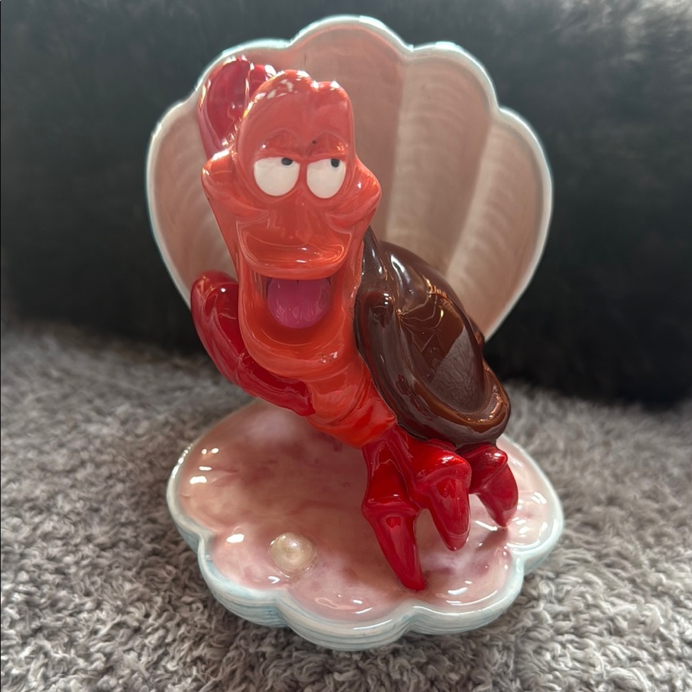 Disney Vintage Ceramic Sebastian Crab collectible Figurine Little Mermaid. Japan